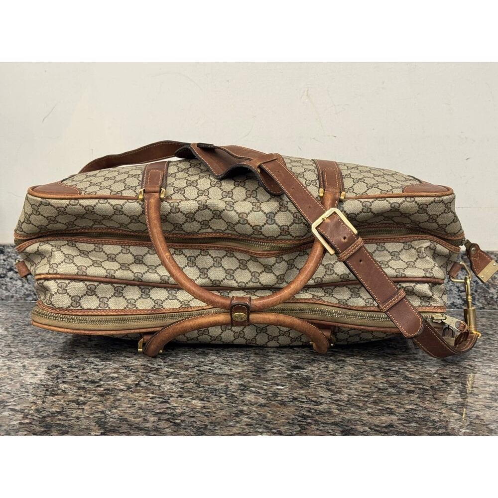 Gucci GG Web Vintage 1980 Travel Luggage Bag w/ Strap SPB-VWG 341027 - Picture 6 of 13